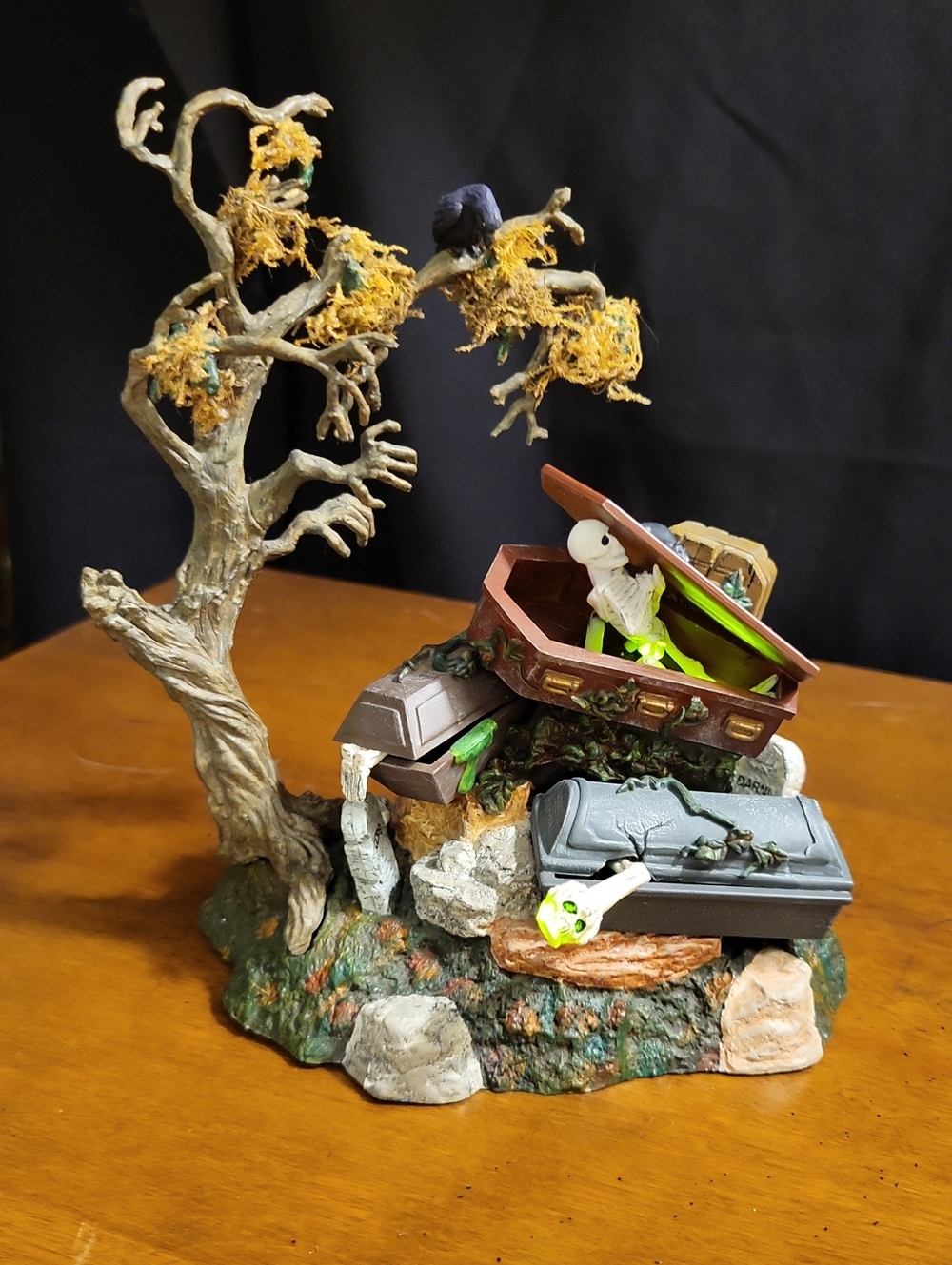 Department 56 Halloween Village Piece Animated Haunted Graveyard Retired